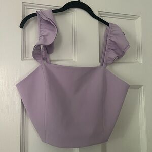 Alice + olivia purple top
